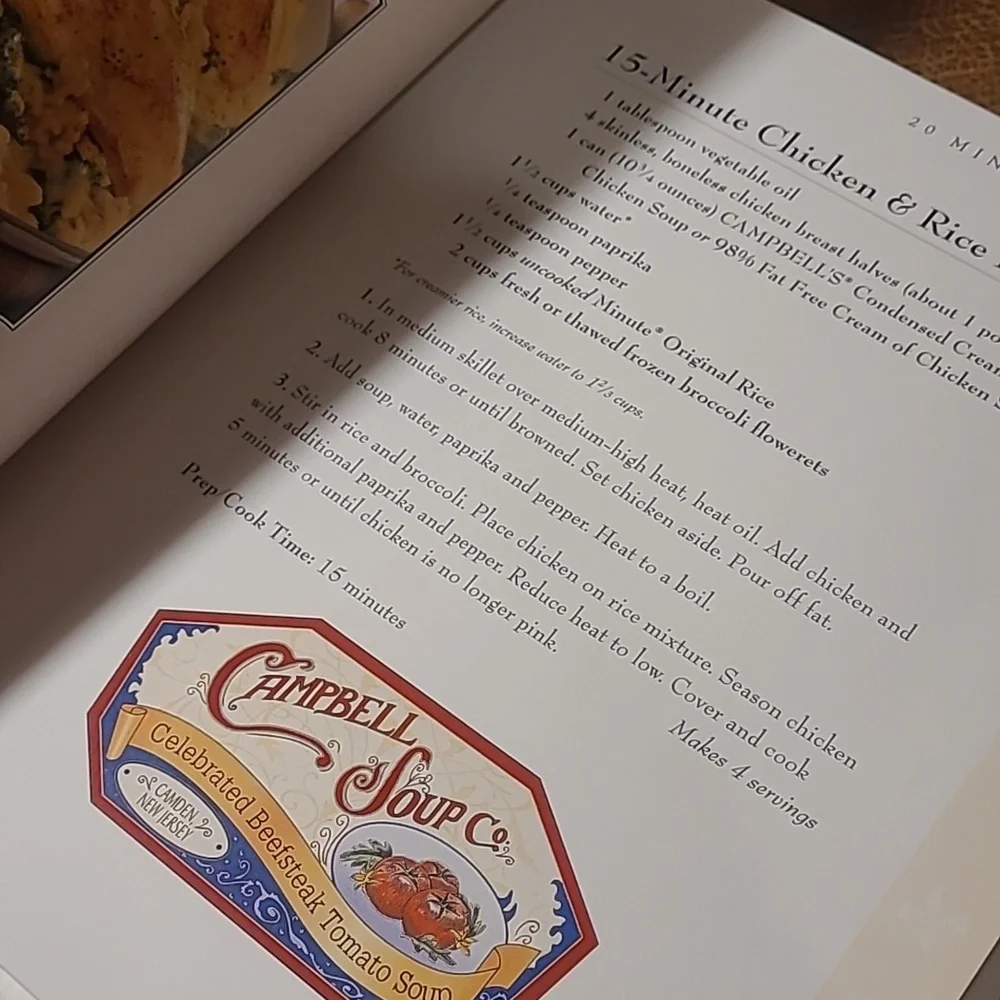 2001 Campbell's Classic Recipes Book Harcover - Picture 4 of 6